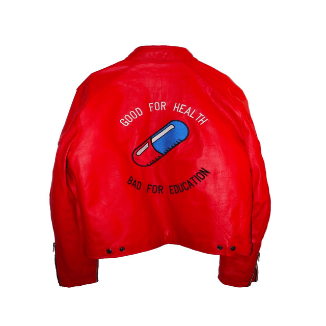 Blouson moto Akira x Bape custom