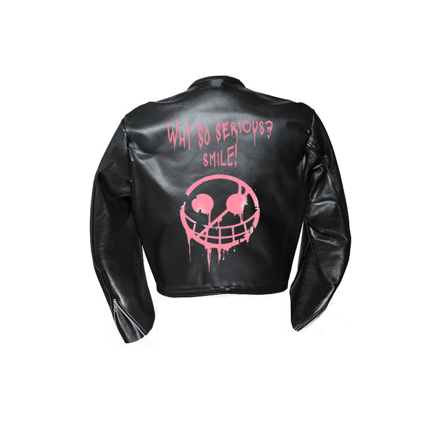 Blouson moto cuir Doflamingo
